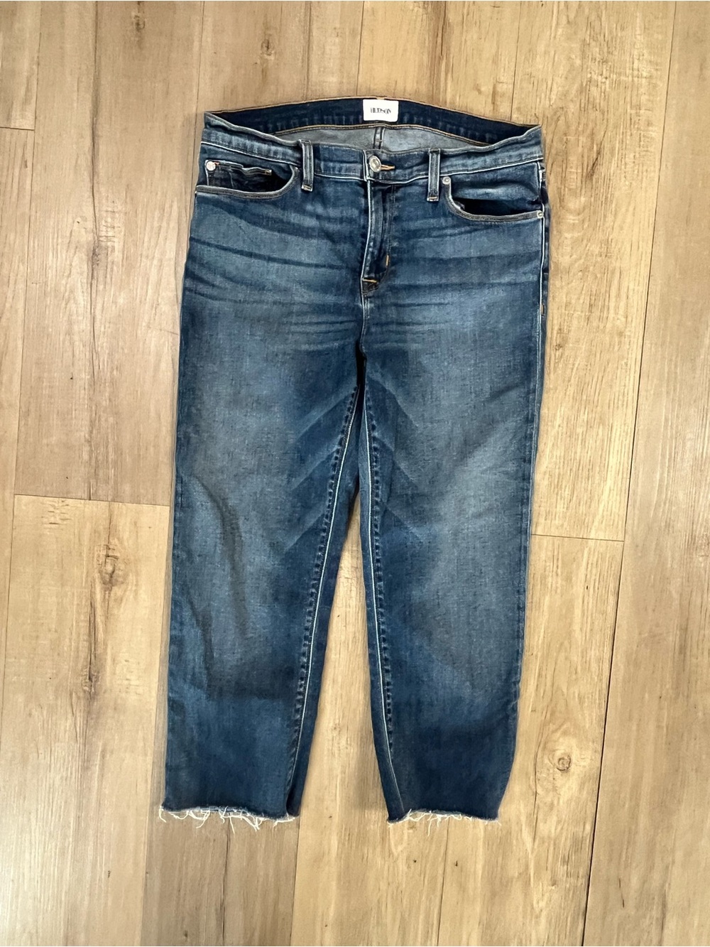 Hudson Tally Deep Cuff Crop Skinny Jeans